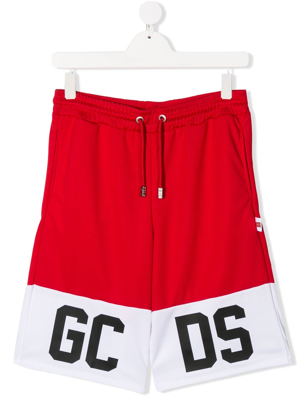 Gcds Kids' Logo Print Track Trousers In Red