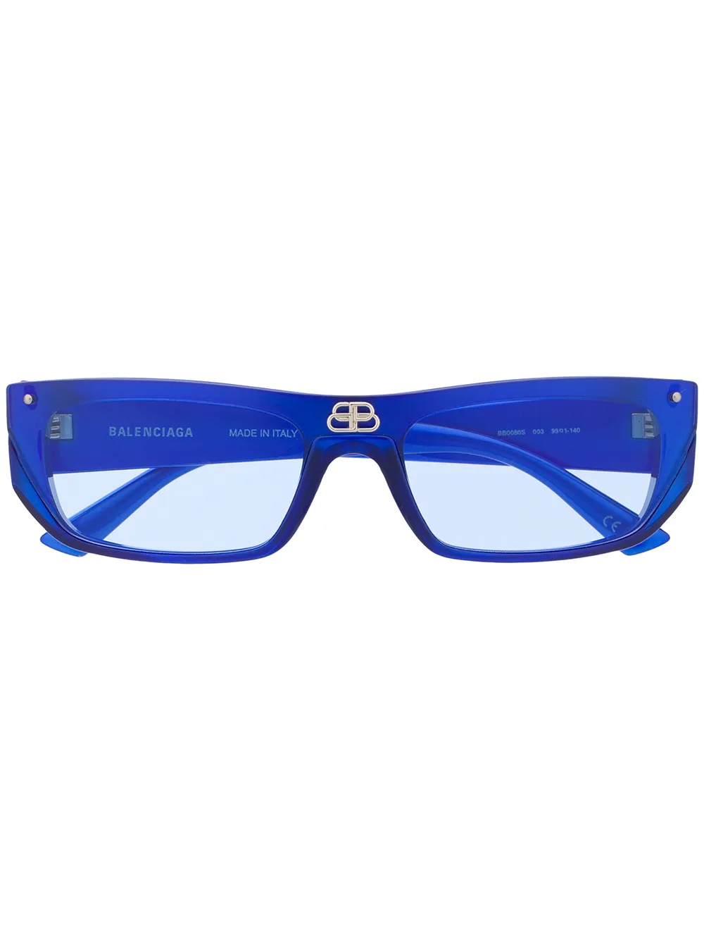 Balenciaga Eyewear солнцезащитные очки Shield в прямоугольной оправе Balenciaga Eyewear солнцезащитные очки Shield в прямоугольной оправе