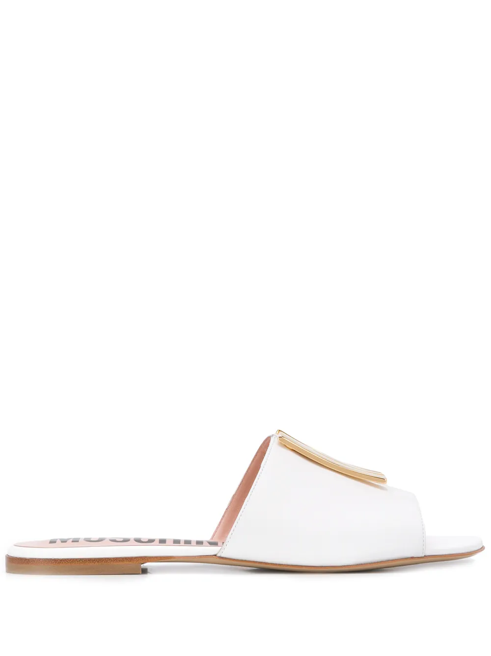 moschino flat sandals