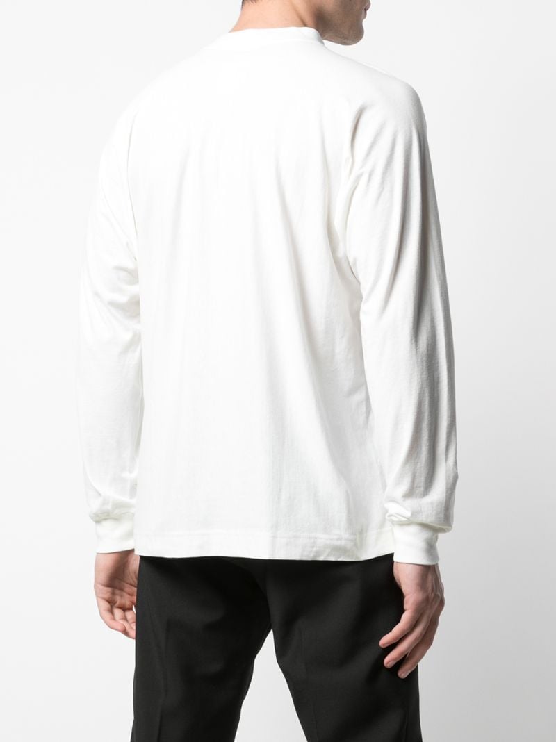 Shop Issey Miyake Plain Basic T-shirt In White