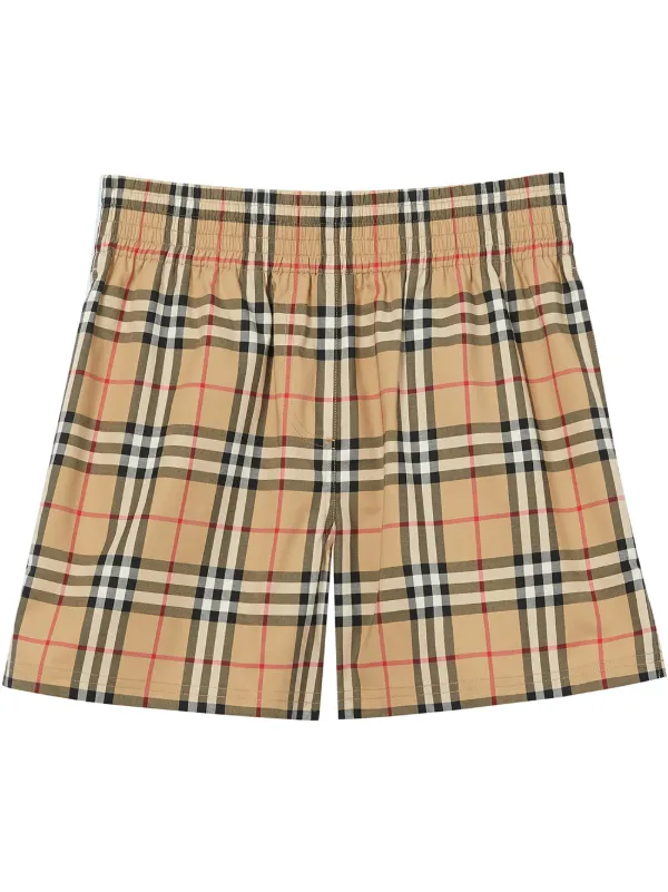 burberry vintage check shorts