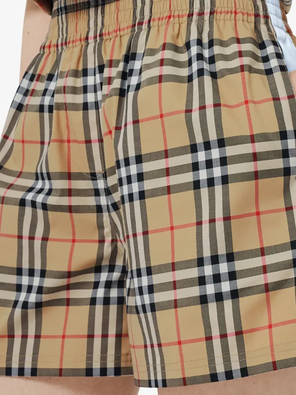 burberry vintage check shorts