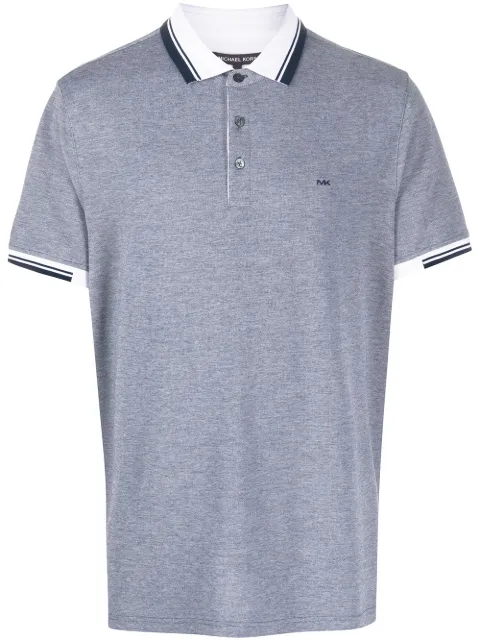 Michael Kors playera tipo polo con ribete de rayas