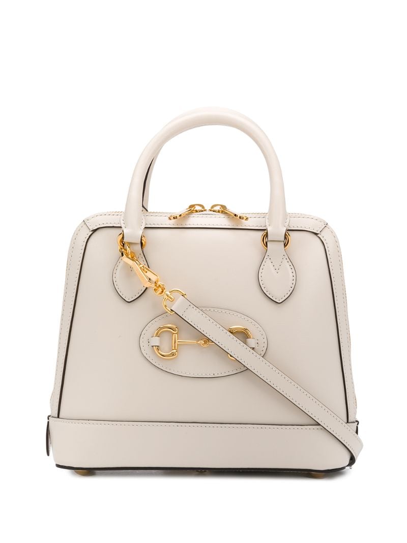 Gucci Handtasche Mit Schnalle In White