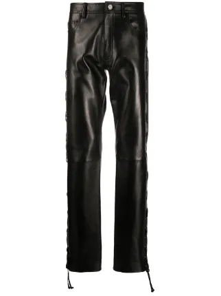 lace up leather trousers