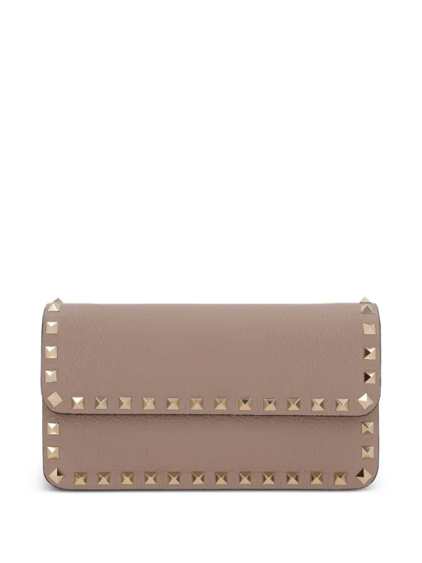 Valentino Garavani Clutch Rockstud | Rosa | FARFETCH BR
