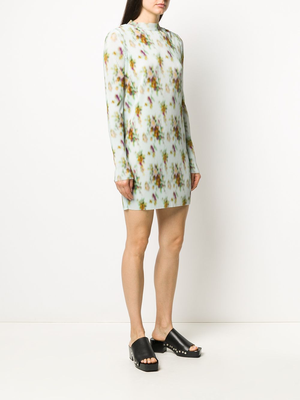 фото Frankie morello floral print pleated dress