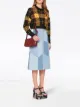 Image 2 of Miu Miu patchwork effect A-line skirt
