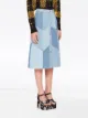 Miu Miu patchwork effect A-line skirt