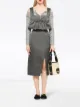 Image 2 of Miu Miu silk gabardine pencil skirt