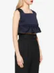 Miu Miu top crop en soie