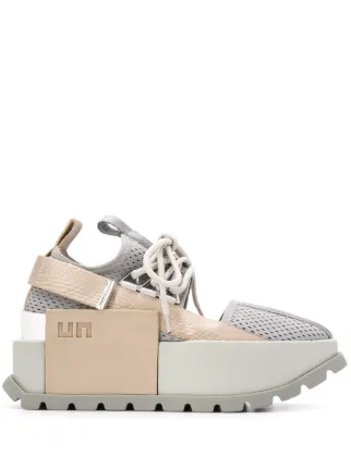 nude platform sneakers