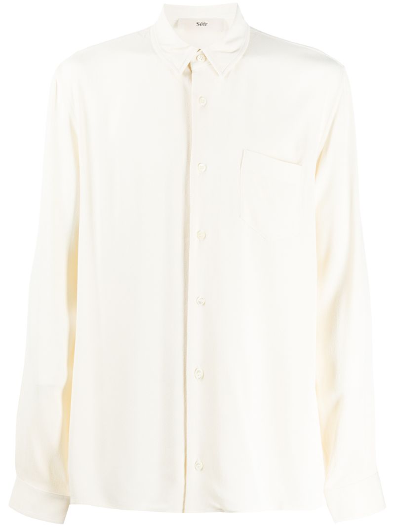 Séfr Hampus Long-sleeved Shirt In White