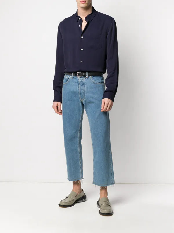 Sefr HAMPUS Shirt ネイビー Sefr HAMPUS Shirt ネイビー Sefr Mens Hampus Shirt - Dark