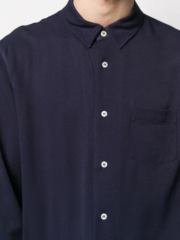 Sefr HAMPUS Shirt ネイビー Séfr Hampus シャツ 通販