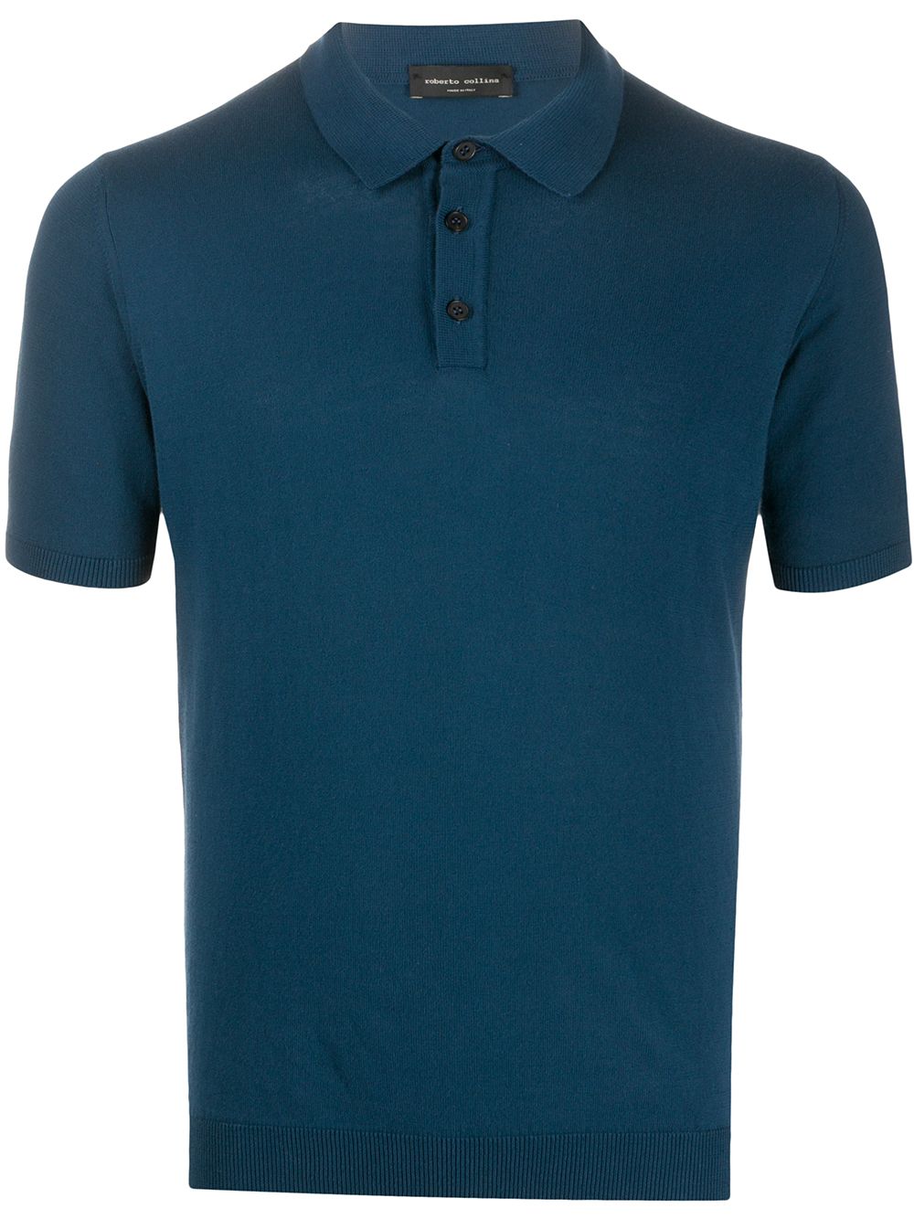 Roberto Collina Logo Polo Shirt In Blue