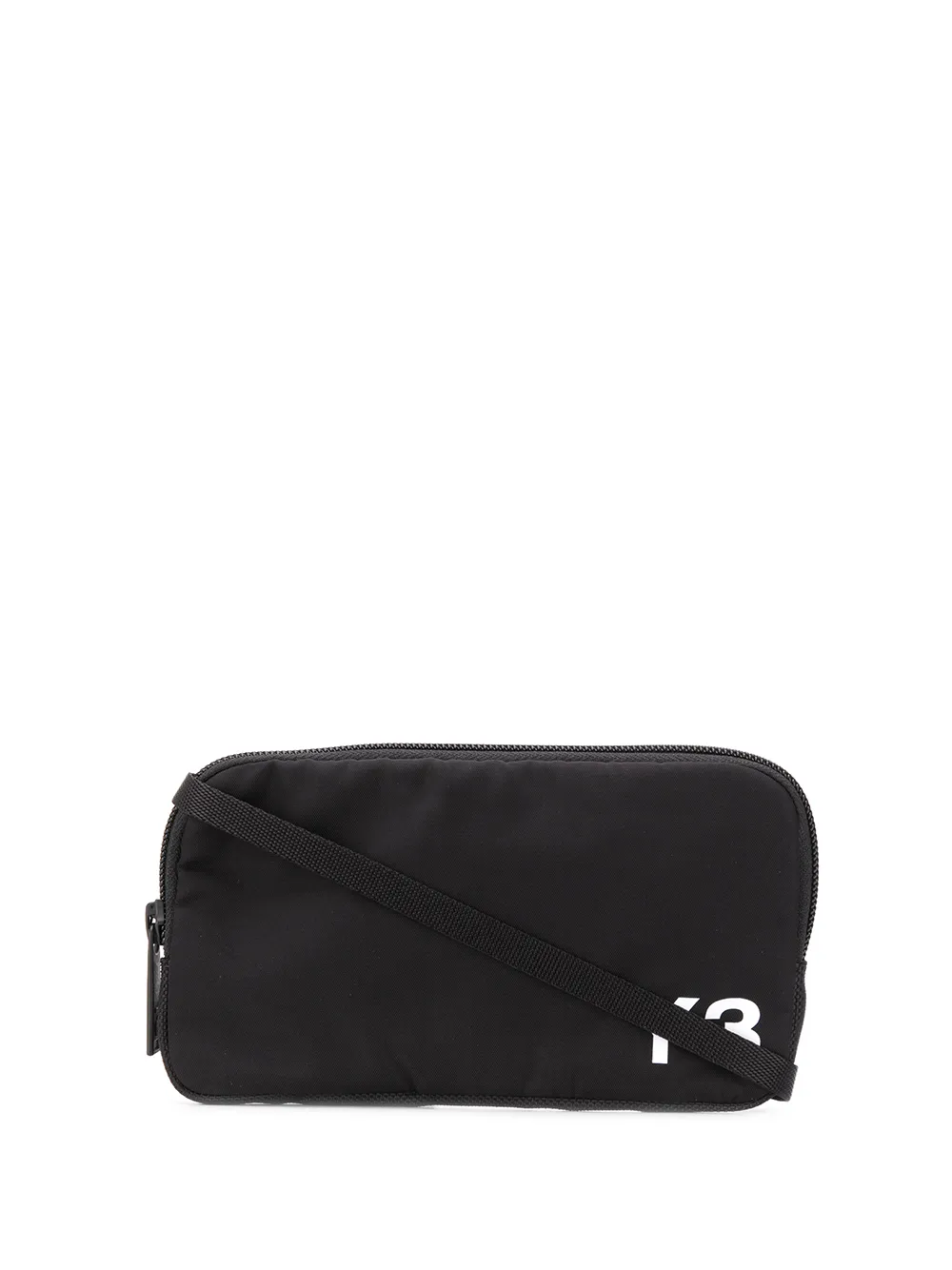 Y-3 Logo Print Messenger Bag In Black