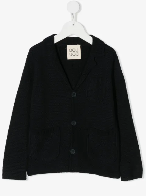 Douuod Kids long-sleeve knitted blazer