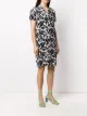 Escada floral-print shift dress