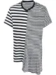 Image 1 of Yohji Yamamoto asymmetric stripe print T-shirt