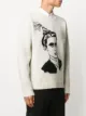 AMI Paris party man intarsia wool jumper