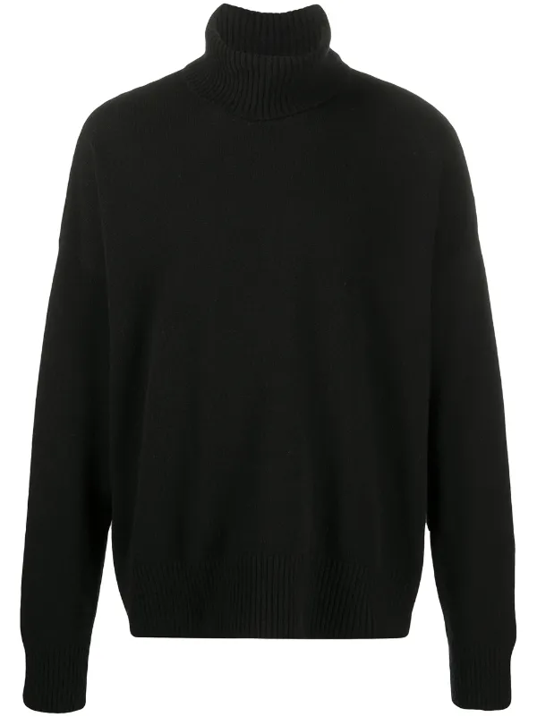 black high neck oversized jumper