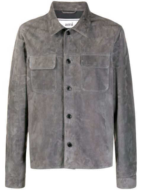 ami suede overshirt