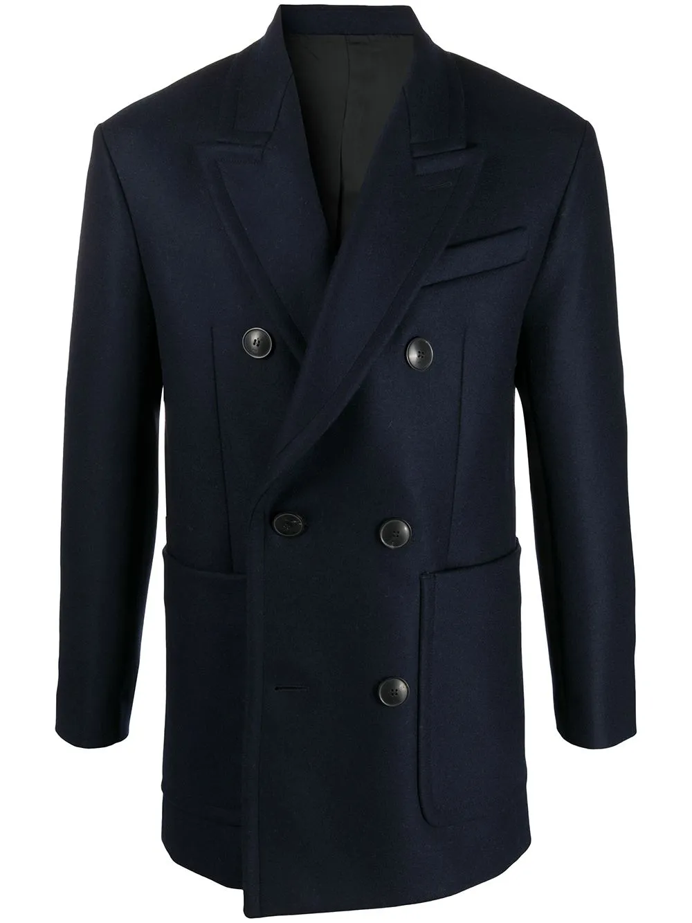 

AMI Paris DOUBLE BREASTED SHORT COAT - Blue