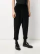 AMI Paris oversized tapered cropped trousers