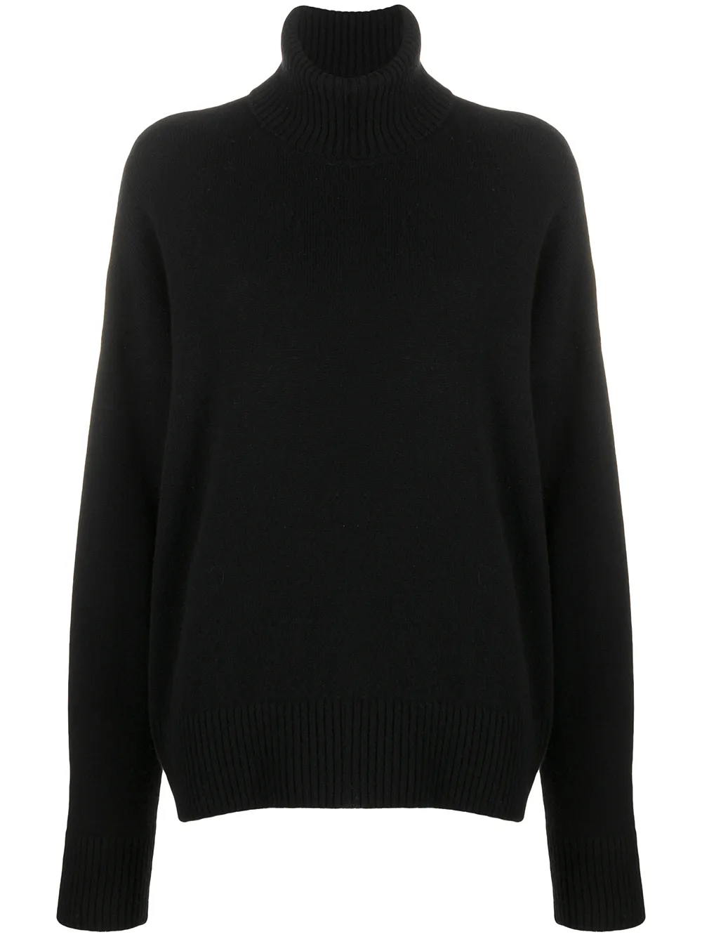 

AMI Paris turtleneck oversized jumper - Black