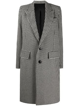 AMI Paris single-breasted Houndstooth Coat - Farfetch