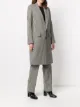 AMI Paris single-breasted houndstooth coat