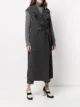 AMI Paris sleeveless wrap-front belted coat