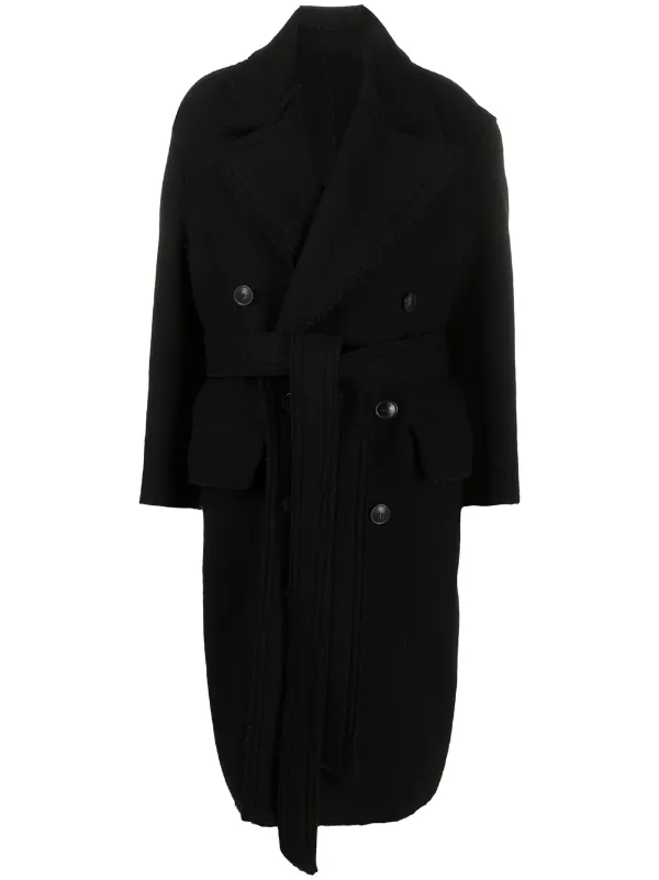 black belted coat