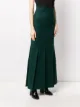 AMI Paris flared pleated skirt