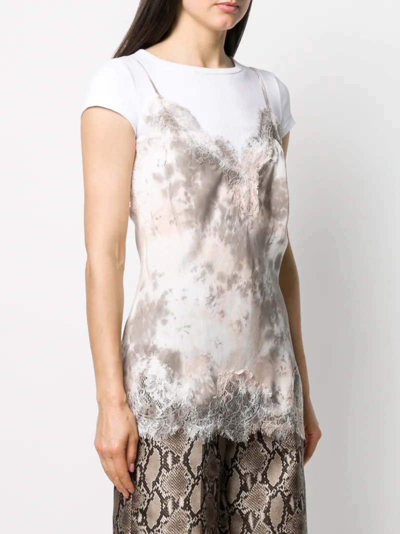 GOLD HAWK ABSTRACT PRINT VEST