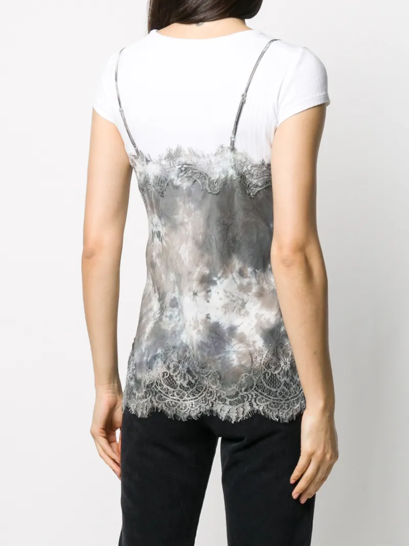 GOLD HAWK ABSTRACT PRINT VEST