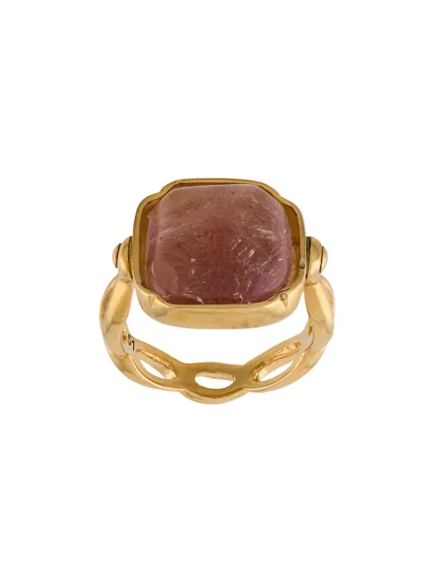 Goossens square Cabochons ring