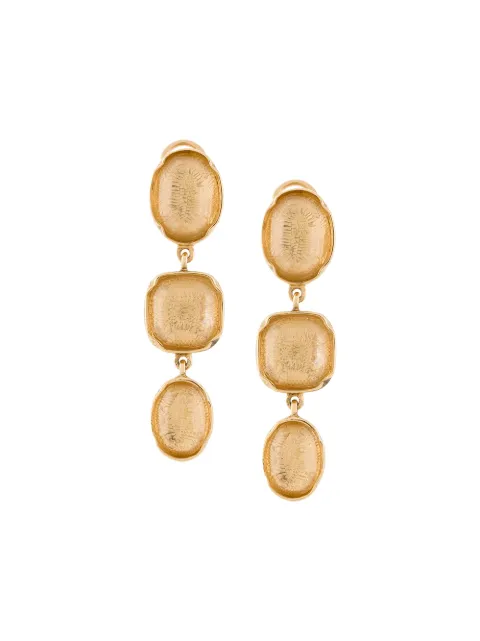 Goossens Three Cabochons clip earrings