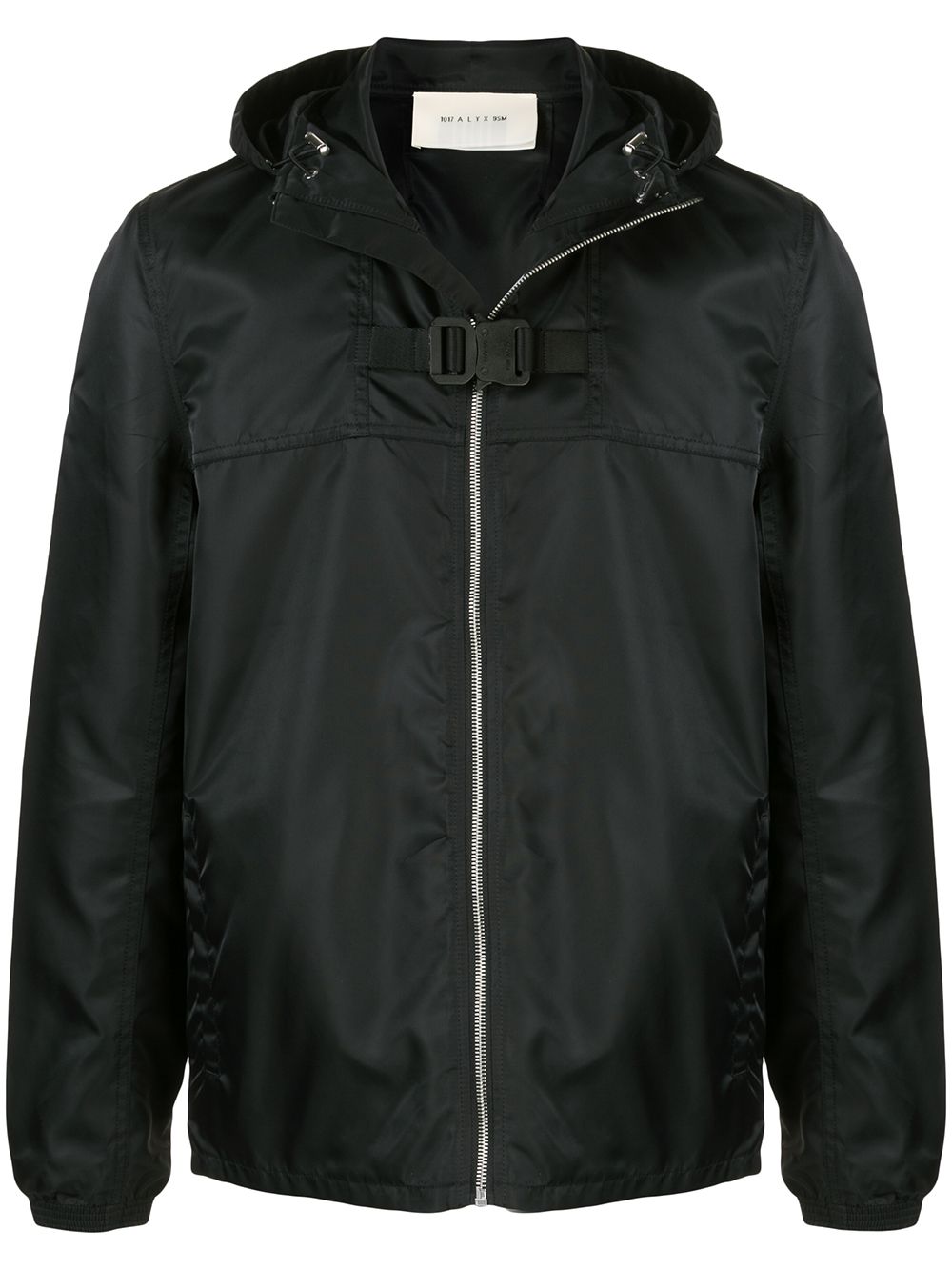 Alyx Buckled Detail Hooded Jacket In Schwarz