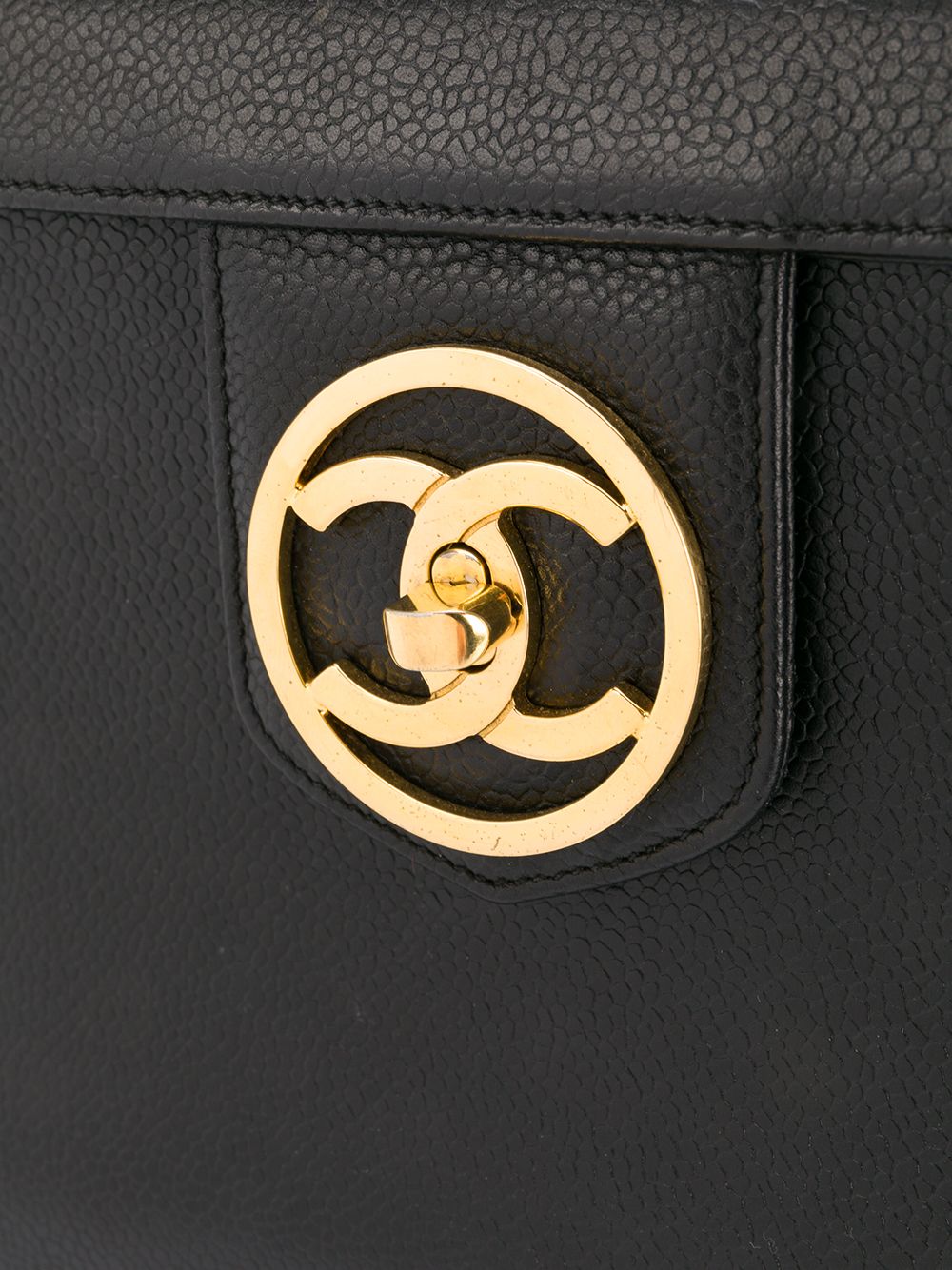 фото Chanel pre-owned сумка 1990-х годов с логотипом cc