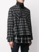 Sacai レイヤード チェックシャツ
