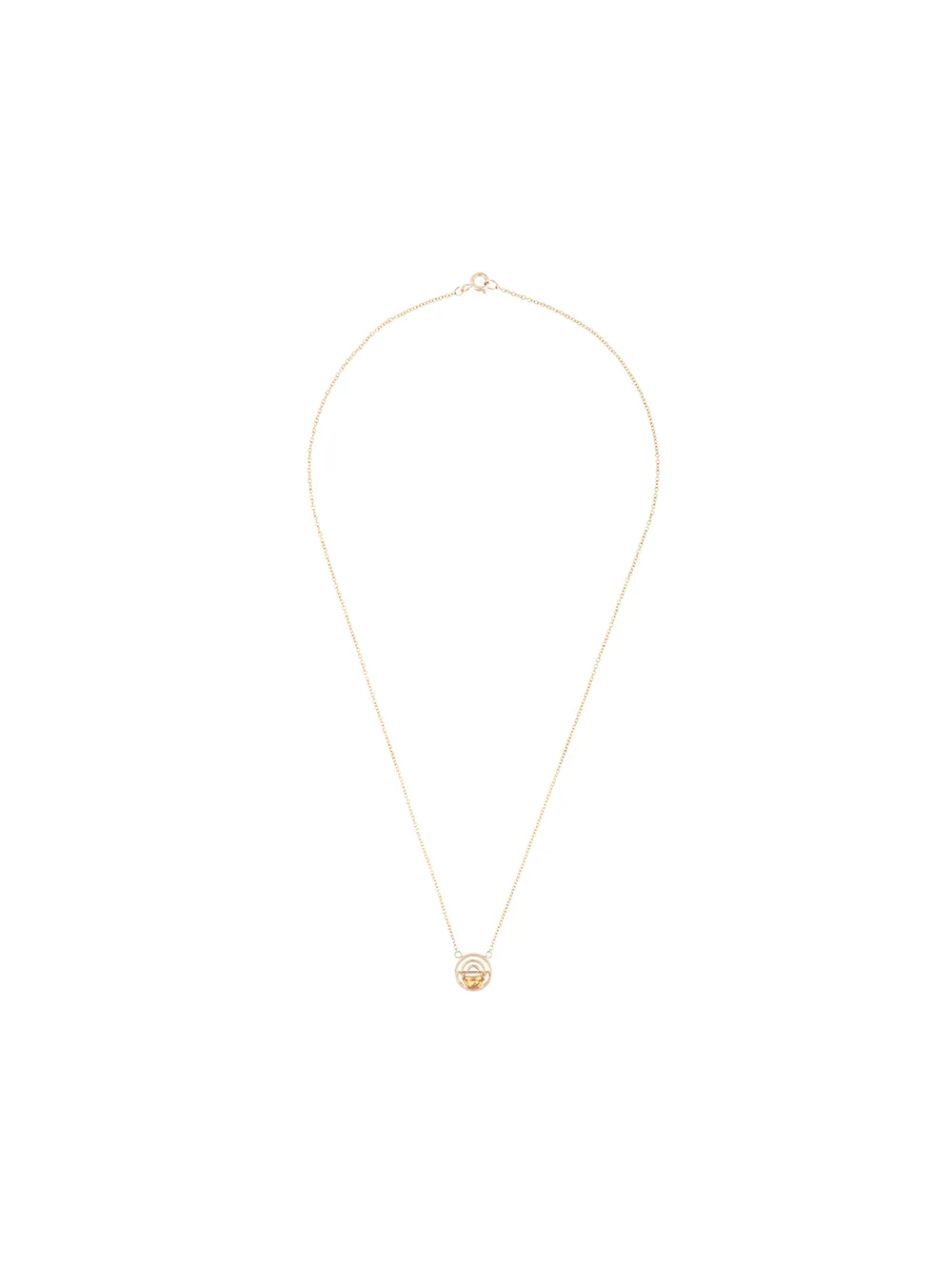 Natalie Marie колье Mica из желтого золота с кварцем
