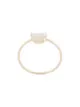Image 1 of Natalie Marie 9kt yellow gold moonstone Tiny Half Moon ring