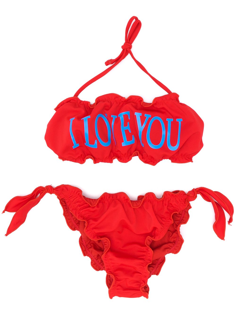 фото Alberta ferretti kids teen i love you bikini set