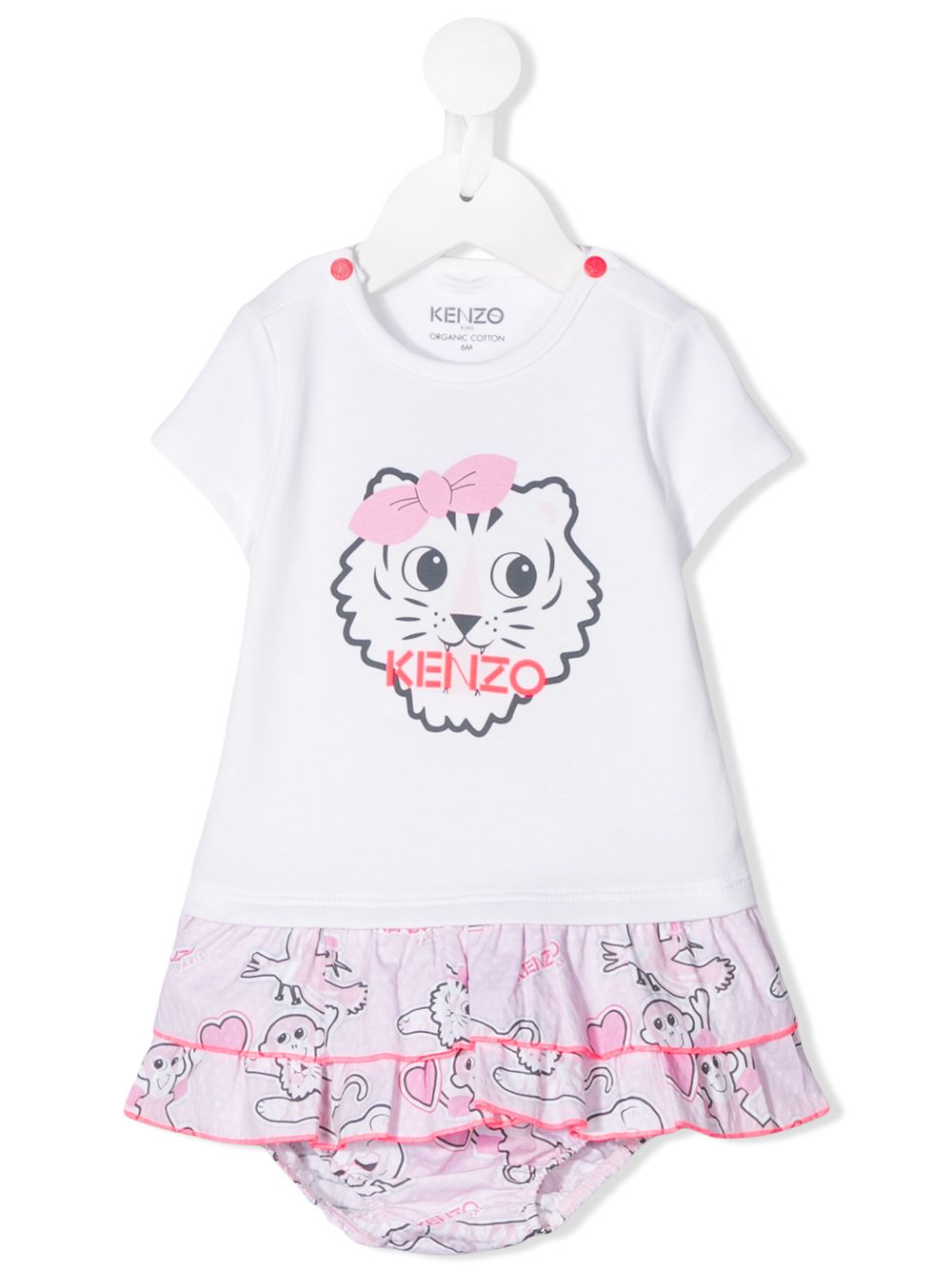 фото Kenzo kids платье с принтом tiger