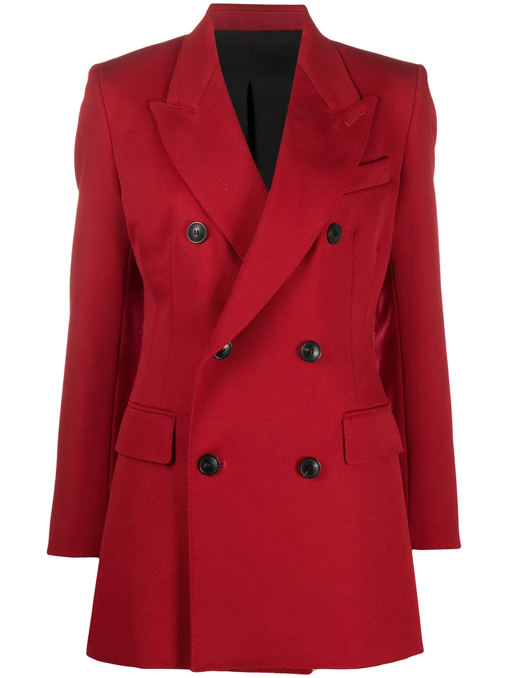 AMI Paris blazer largo con doble botonadura - Rojo