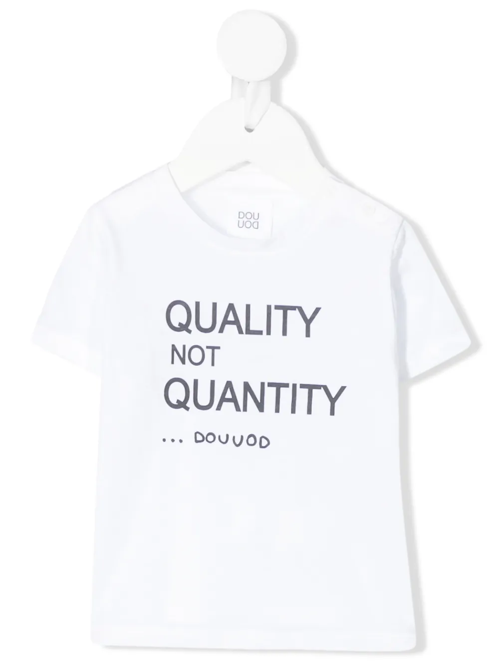 Douuod Babies' Slogan Short-sleeve T-shirt In White