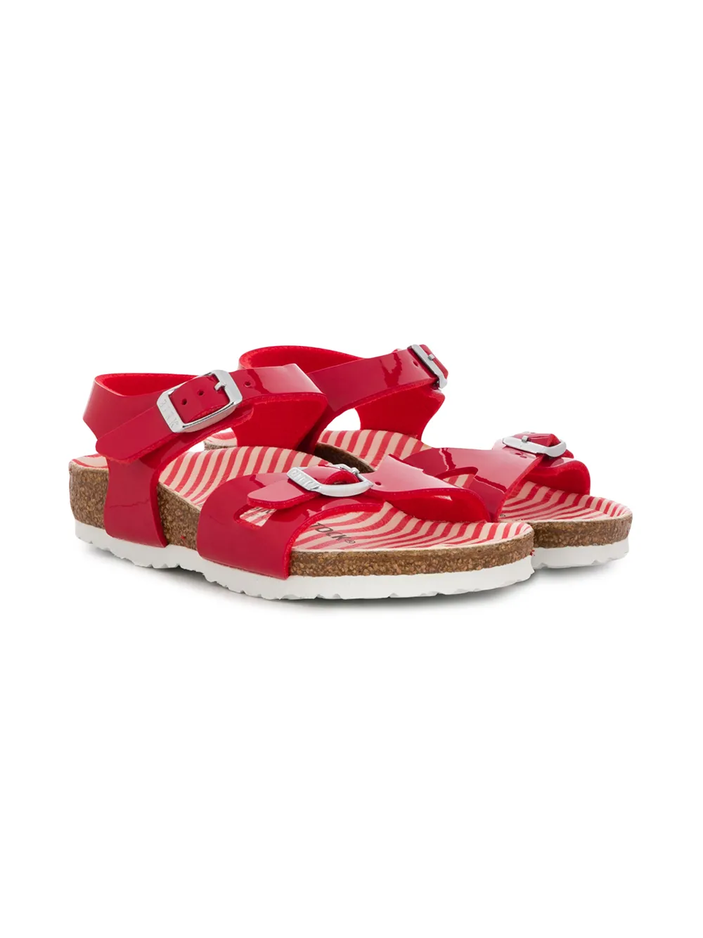 Birkenstock Kids' Buckled Open Toe Sandals In Red