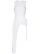 Image 1 of Rosetta Getty tie waist asymmetric top